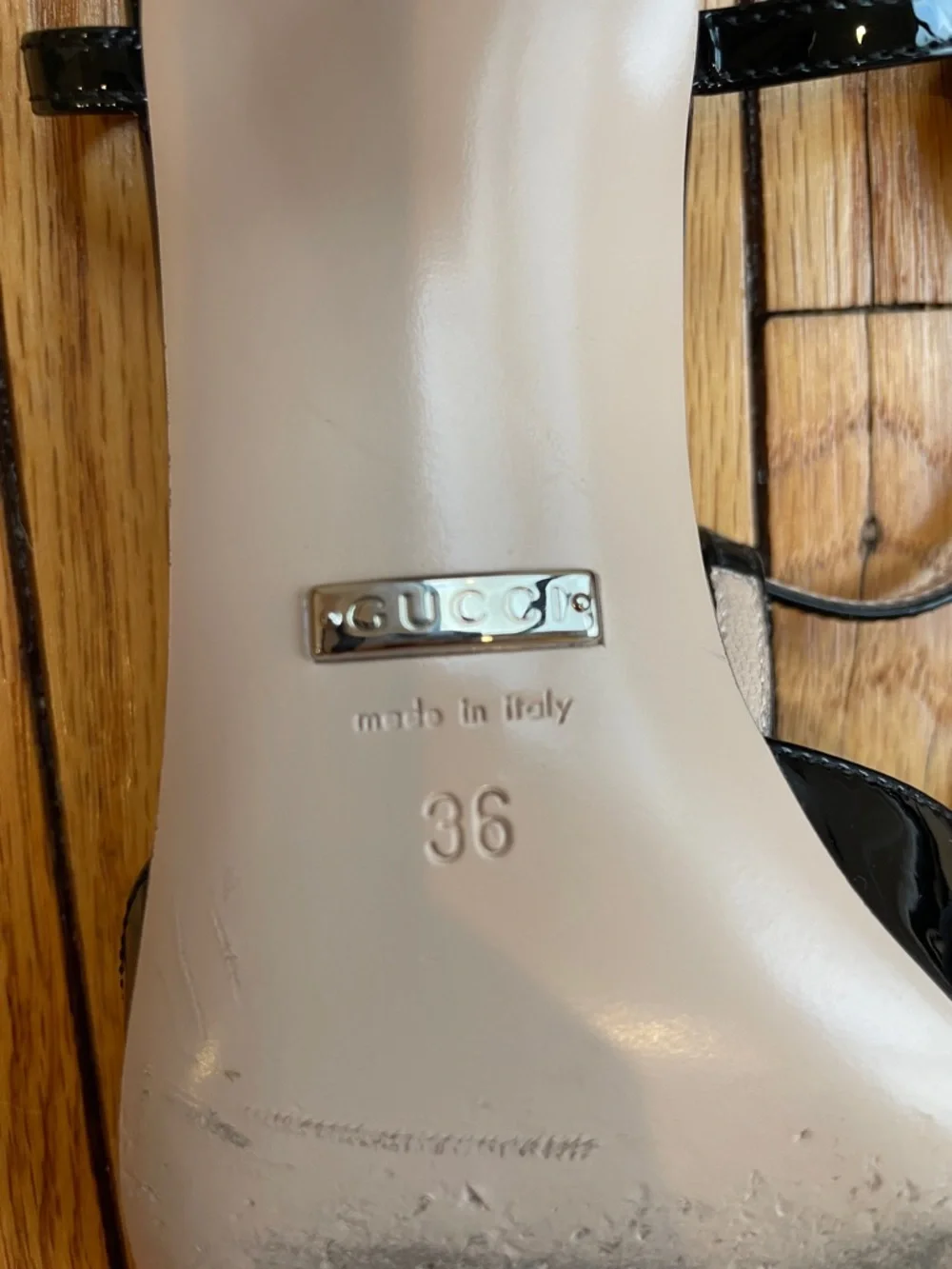 Gucci Petite GG Leather Slingback Pumps - Picture 9 of 13